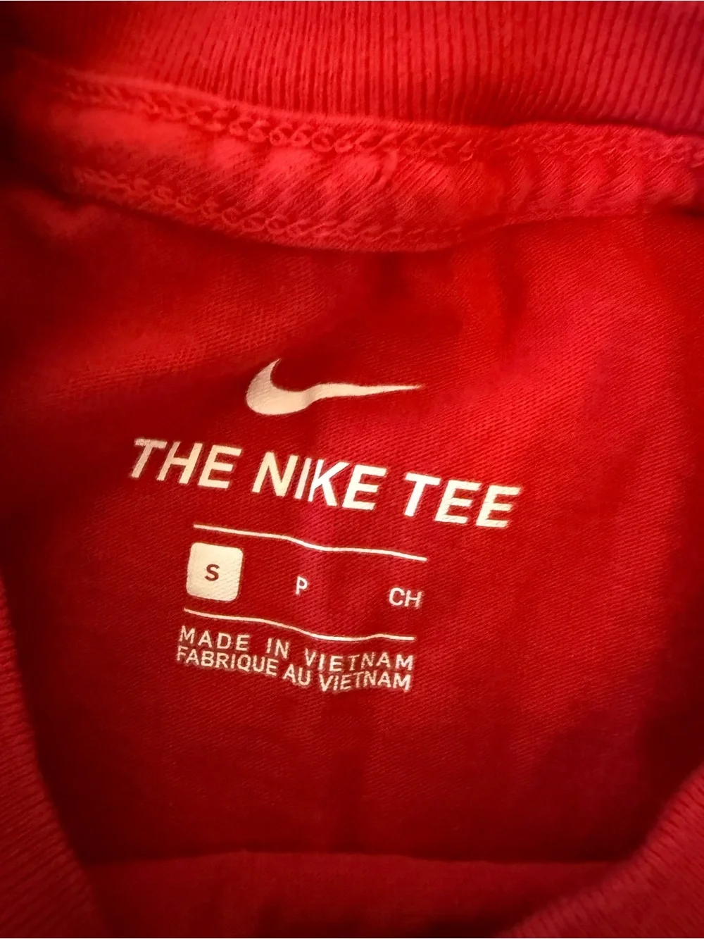 Nike Red Graphic 'Just Do It' Short Sleeve Tee